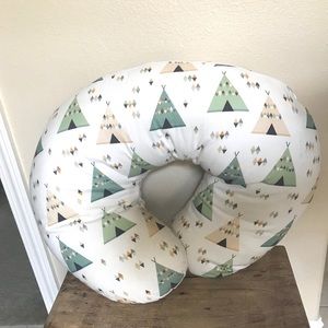 Etsy Green Teepee Boppy Cover and Pillow